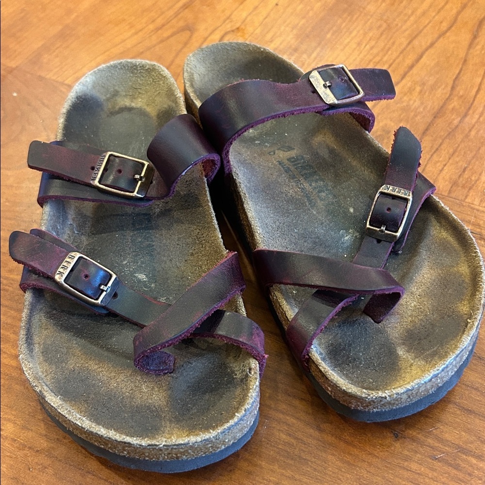 Birkenstock Mayari 37 oiled leather red Zinfandel